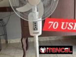 Ventilador recargable marca SANKEY   🔋Batería de Litio  💠Lámpara Led y Puerto USB para carga