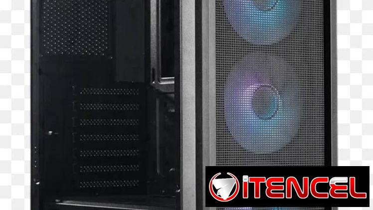 chasis de cristal templado y fanes RGB