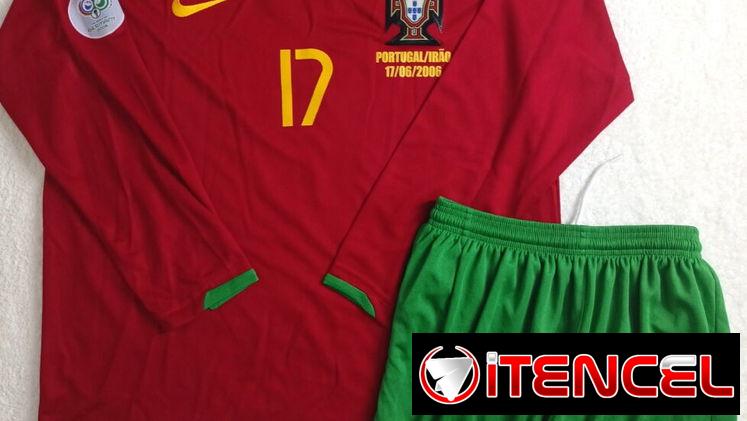 Portugal retro jerseys de futbol