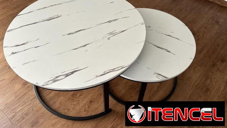 Mesa de centro doble