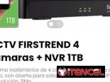CCTV FIRSTREND 4 cámaras + NVR 1TB. Diseño para exteriores (Certificación IP66). Resolución: 5Mp