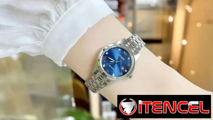 RELOJ CITIZEN ECODRIVE CLASICO ESFERA AZUL (FE1240-57L) DE MUJER , 29MM EN ACERO INOXIDABLE , A ESTRENAR 58049738