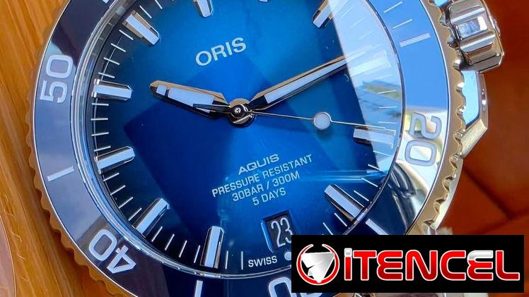 🔵  ¡ estreno !  🔵 🕰oris aquis date movimiento calibre 400 automático suizo de manufactura propia