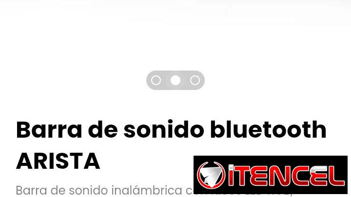 Barra de sonido bluetooth ARISTA. Compatible con TV, PC, laptop, consolas de juego y teléfonos