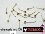 Oro y Plata. Piercings para nariz. LM joyería. Precios en cada foto. Mensajería disponible