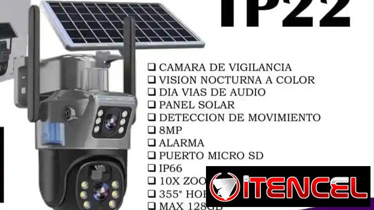 Camara de seguridad Wifi con panel solar