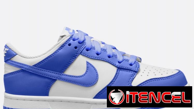 Zapatillas Nike Dunk Low en blanco y azul cielo
