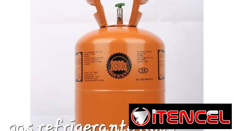 Propano. Gas refrigerante. Bala de gas