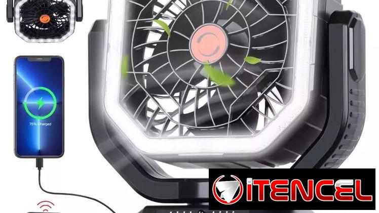 Ventiladores recargables 20000mAh – Potencia Garantizada (Kinetica)