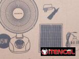 Ventilador recargable con panel solar