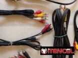 8 cables RCA para audio y video
