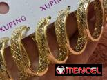 Argollas de oro laminado de 18k