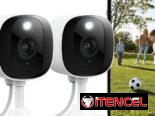 Cámaras 2K para seguridad del hogar, cámara para exteriores/interiores para perro/gato/mascota/niñera/bebé, visión noctu