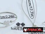 Juegos de collar aretes y pulso de flores trébol imitación van cleef de acero inoxidable