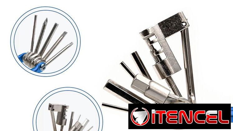 ⚙️​ KIT HERRAMIENTAS 11 EN 1 PARA BICICLETA ⚙️​ COMPACTO ⚙️​ MULTIFUNCIONAL ⚙️​ 5.887.23.60