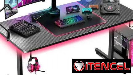 Escritorio Gamer 55” con Iluminación LED
