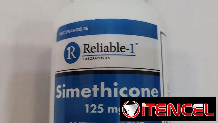 Simethicone 125mg. 60 tabletas