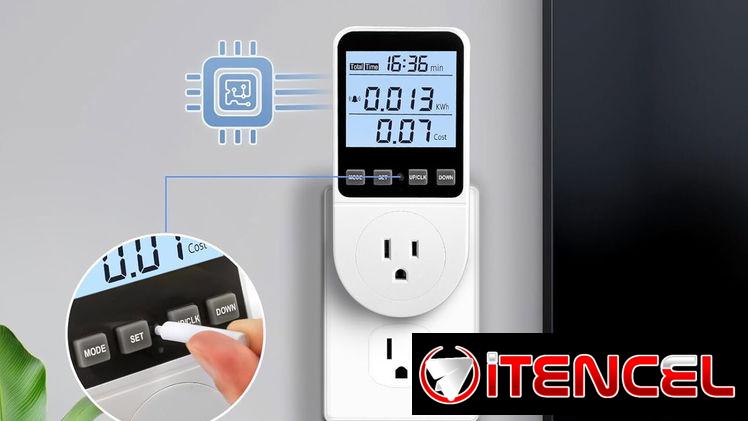 Medidor de potencia, monitor de uso de electricidad, consumo de energía para el hogar