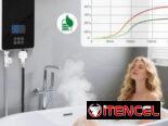 Calentador instantáneo 110V 4kw. Incluye ducha, breaker y accesorios