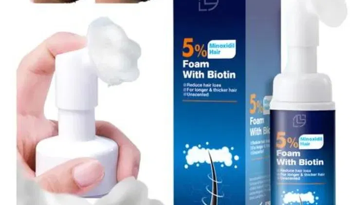 Minoxidil para prevenir la caída del cabello, estimula el crecimiento.