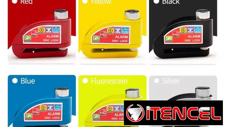 Candado alarma para moto. Los q se ponen en el disco de frenos. Trae a, nuevos en su caja a estrenar por usted. Calidad.