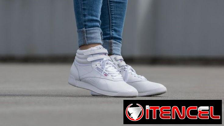 Tenis REEBOK CLASSIC FREESTYLE HI ( zapatillas ) Blancos 100% ORIGINALES (TALLAS: 37 -> 40) TF: 59030040