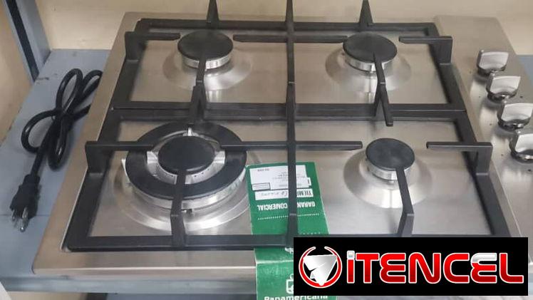 Cocina Empotrada de Gas 4 Quemadores Cooper Premium magneto, Acero Inoxidable precio $140 USD transporte incluido