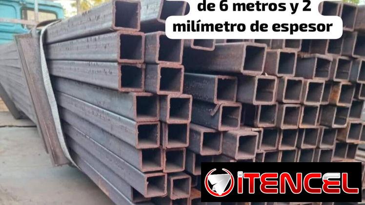 Perfiles de hierros miden 6mt de largo de 20×30 y 30×30 y Rollos de alambre de pua de 300mt y 400mt de largos