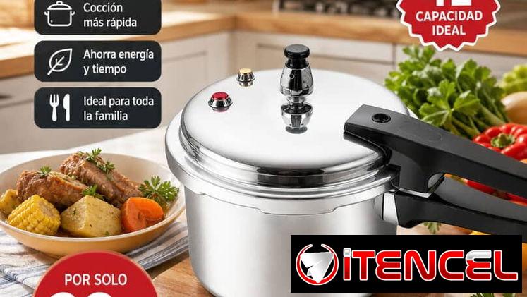 🌟 Olla de Presión 4L – Inducción, Gas, Eléctrica