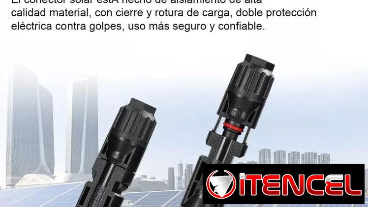 Conectores MC4 MACHO y Hembra para paneles solares