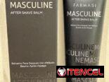 Shampo y Gel de baño junto con crema para después de afeitado de la línea Masculine de la marca Farmasi