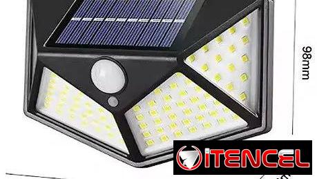 Lamparas LED de Pared con carga solar (12W)