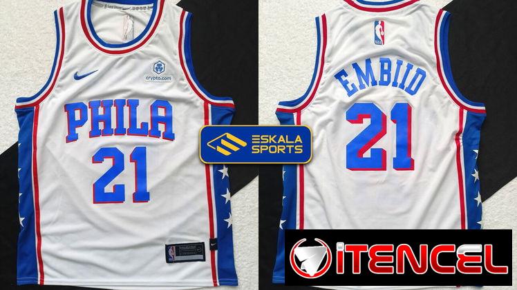 CAMISETAS DE BALONCESTO NBA DE PHILA DE EMBIID