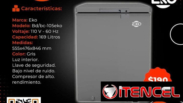🧊 LA EKONÓMICA 🧊 NEVERA EKO 3.5 PIES COLOR GRIS. CON FACTURA Y GARANTÍA 8 MESES. TLF 54833699