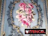 Alfombra decorativa azul