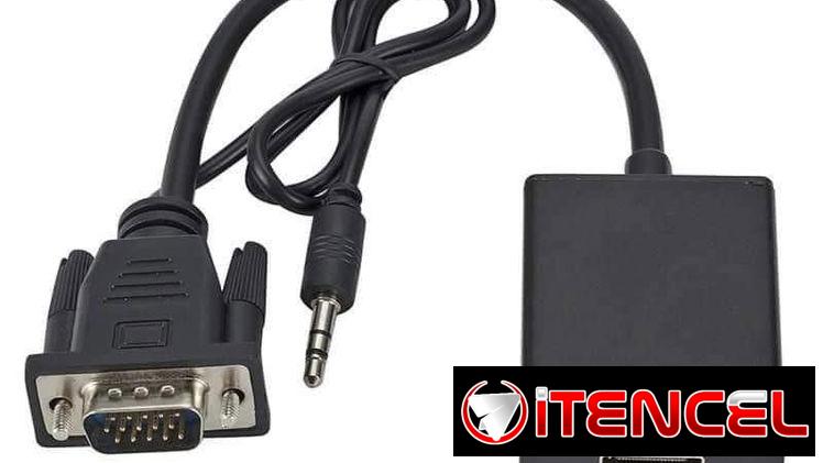 Convertidor de HDMI a VGA y gomitas de colores para joystick