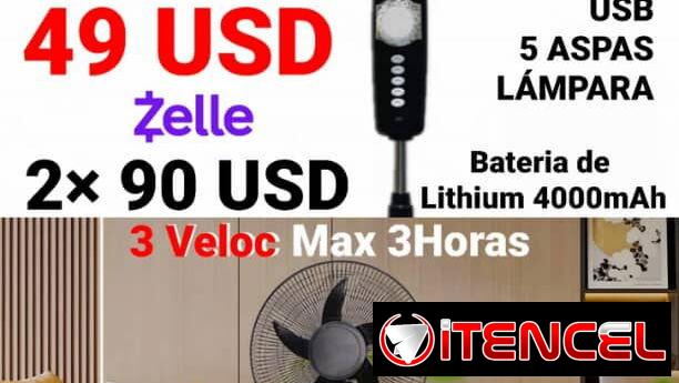 Ventilador recargable