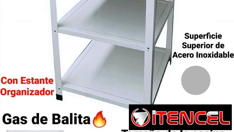 Cocina de 4 hornillas, magneto y estante organizador Milexus. Contactar al https://wa.me/50771293. Mensajería en el prec