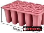 🍦 Molde para Paletitas de Helado 🧊 Forma de Picolé en Silicona ❤️ 10 Cavidades con Tapa  🎉 Ideal para Postres Caseros
