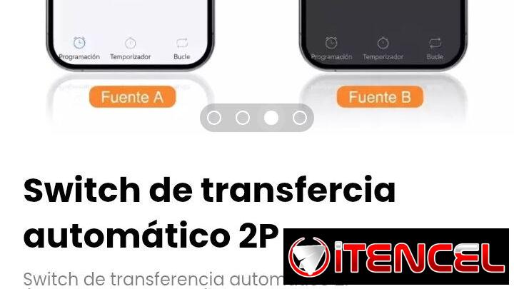Switch de transfercia automático 2P. Modelo: TOQ7e-100/2