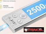 – Luz con sensor de movimiento e iluminación magnética recargable con 128 LEDs (1 UNIDAD)