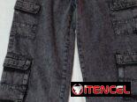 Pantalon de mezclilla ancho de hombre