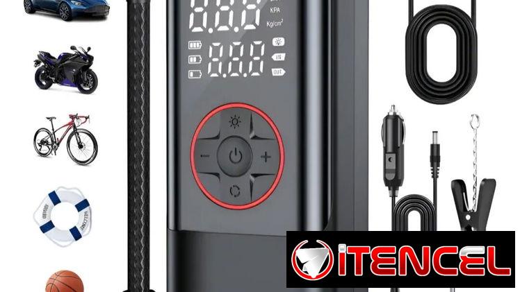 Compresor portátil inflador de neumáticos 58757374