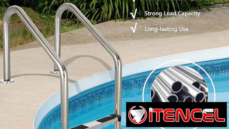 Escalera de piscina ✅️Acero inoxidable ✅️Nueva en caja ✅️Importada