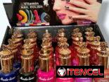 Pinturas de uñas naturales,por cajas y sueltas a 600