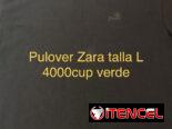Pulovers. Talla XL, L . Son de marcas zara y otras,  hay azul extra largo talla  XL. Chaqueta  de mujer de color  verde.