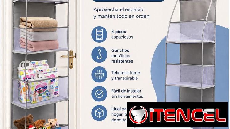 ORGANIZADOR PARA PUERTA (Mediano 4 pisos)