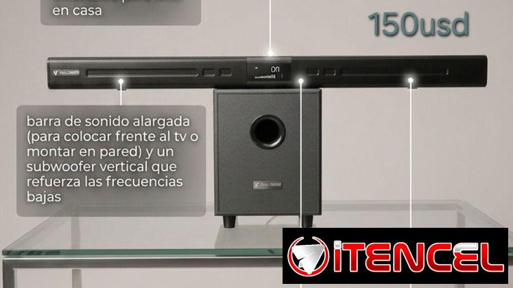 Barra de Audio Challenge 2.1 con subwoofer