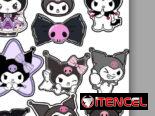 Hoja de pegatinas stickers calcomanías anime videojuegos y gamer