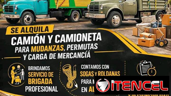 Camión de carga y mudanzas